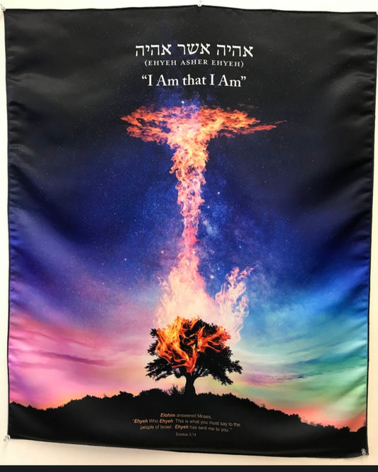 I Am that I Am - 55" x 75" XL Flag/Banner Worship