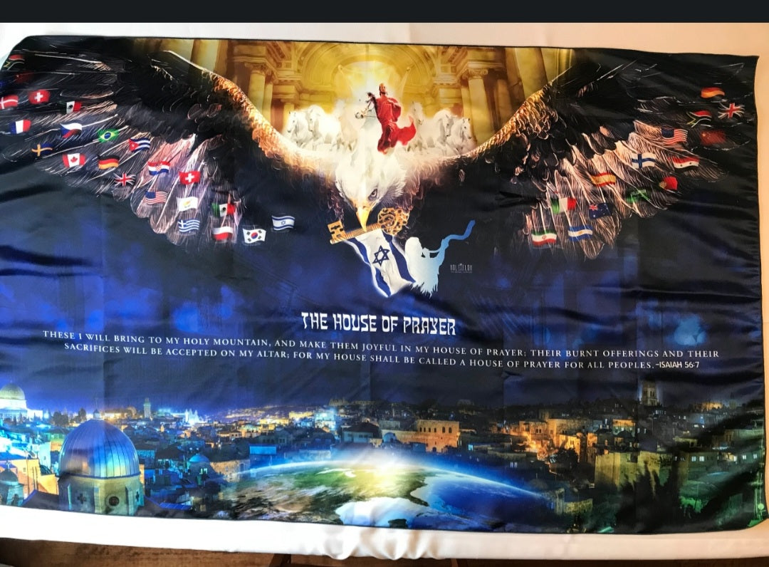 The House of Prayer - 54" x 34" Large Banner for Worship