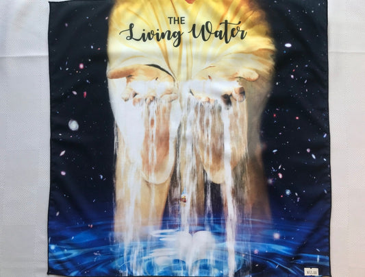 The Living Water - 18" x 18" Handkerchief Worship