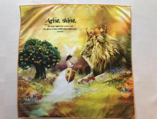 Arise, Shine - 18" x 18" Handkerchief Worship
