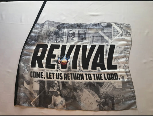 Revival: Let Us Return to the Lord - 31" x 24.5" Medium Flag Worship