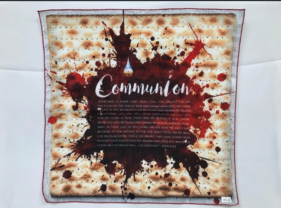 Communion -  18" x 18" Handkerchief sized